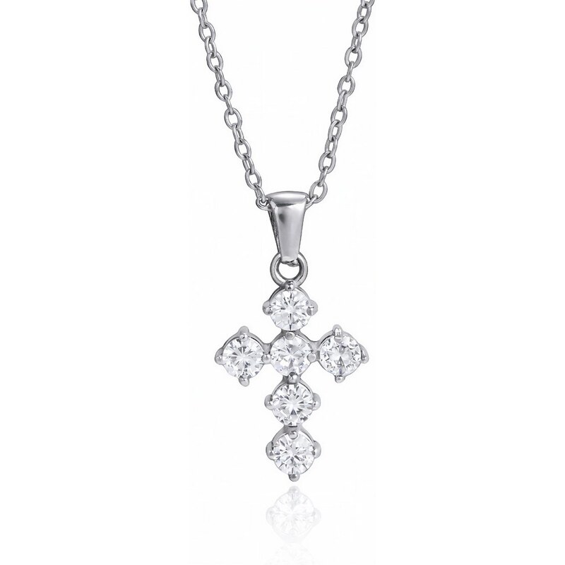 ELENYS Cross Radiant – náhrdelník z prémiové oceli 114557811