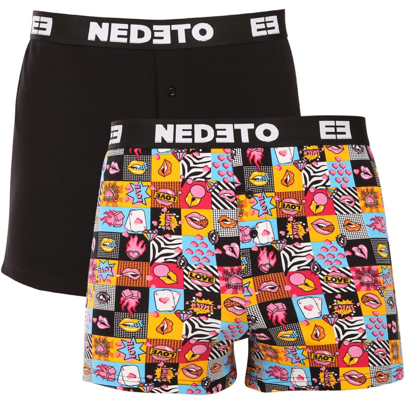 2PACK pánské trenky Nedeto vícebarevné (2NGV05) 114559935