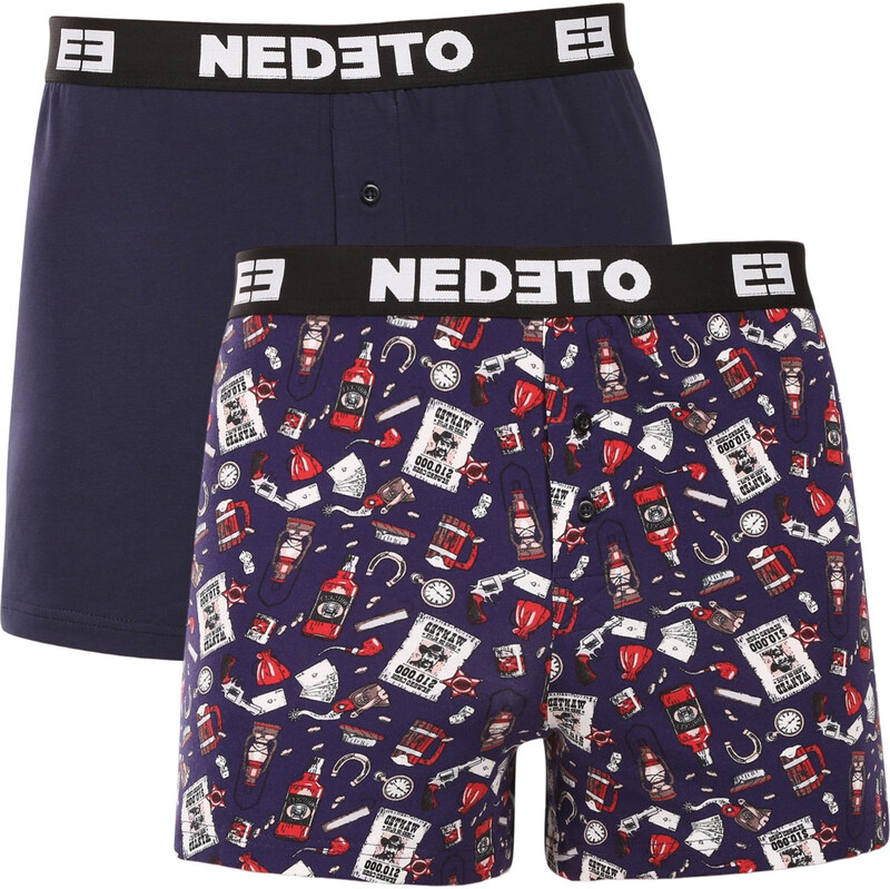 2PACK pánské trenky Nedeto vícebarevné (2NGV02) 114559938