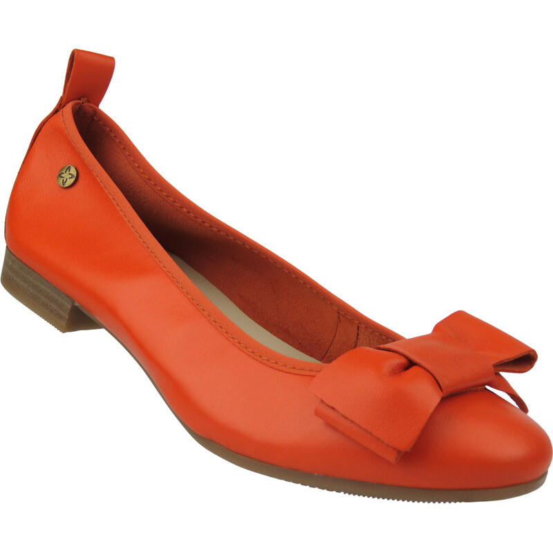 Stylové dámské baleríny Maciejka P6802-18 oranžové