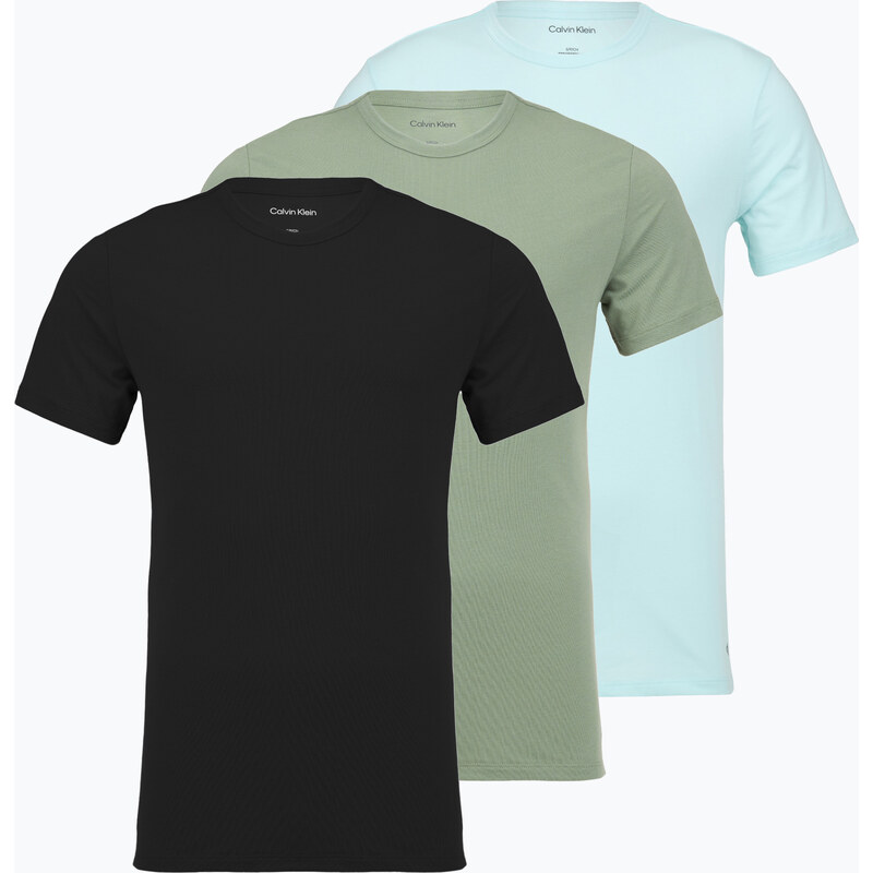 Pánské tričko Calvin Klein LV00NB4185 Crew Neck 3 pcs. black in