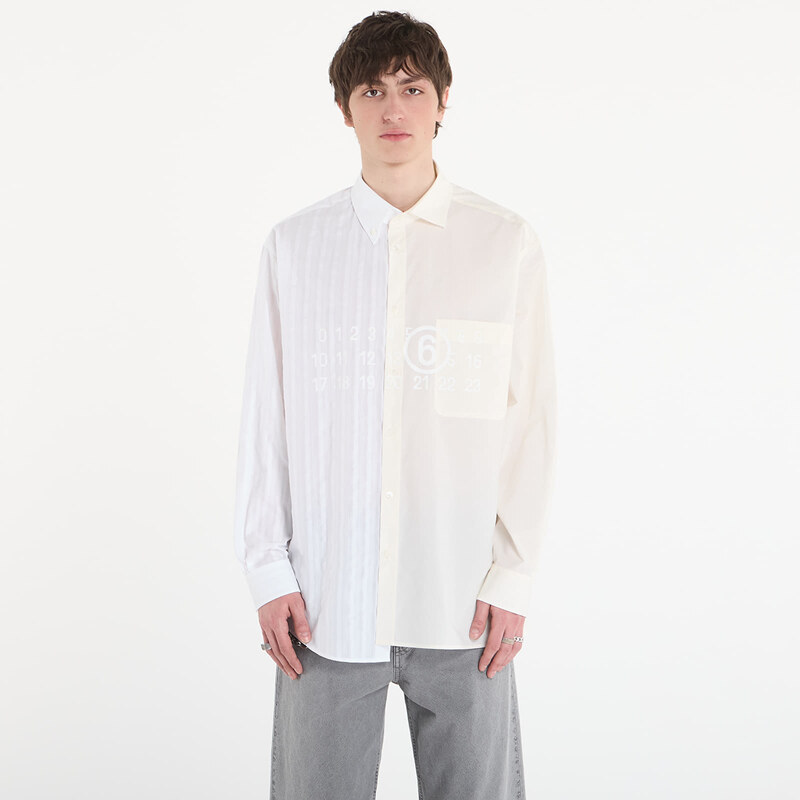 MM6 Maison Margiela Košile MM6 Long-Sleeved Shirt White 48