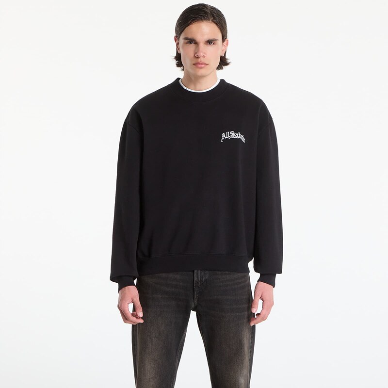 Mikina AllSaints Descent Sweatshirt Washed Black XL