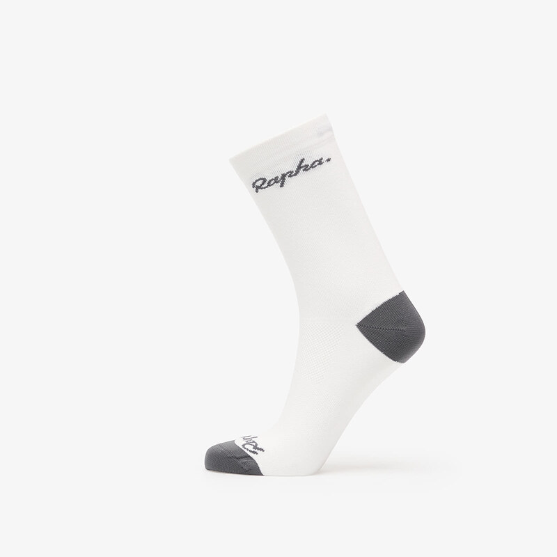 Ponožky Rapha Logo Socks White/ Grey S