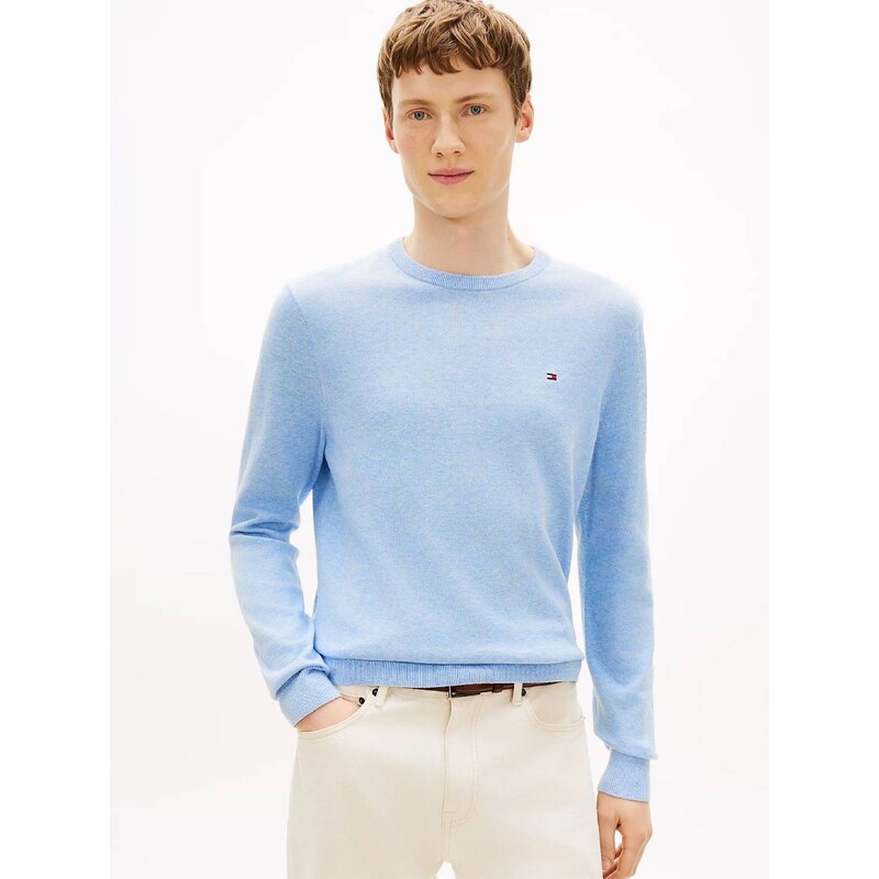 Tommy Hilfiger pánský světle modrý svetr
