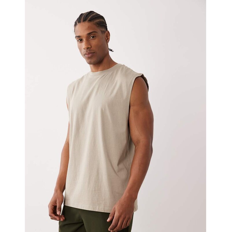4505 Icon cotton oversized pump training tank with quick dry finish in 115518919