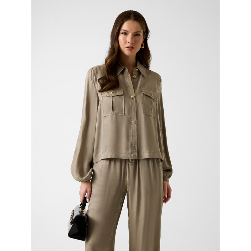 Guess dámská khaki košile 114564073