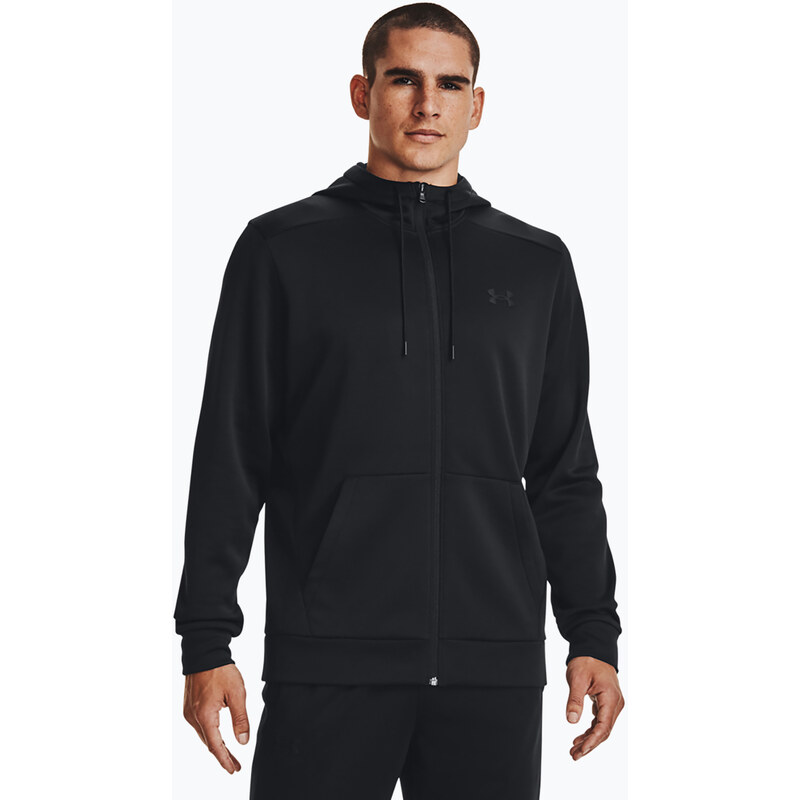 Pánská mikina Under Armour Fleece FZ Hoodie black/black