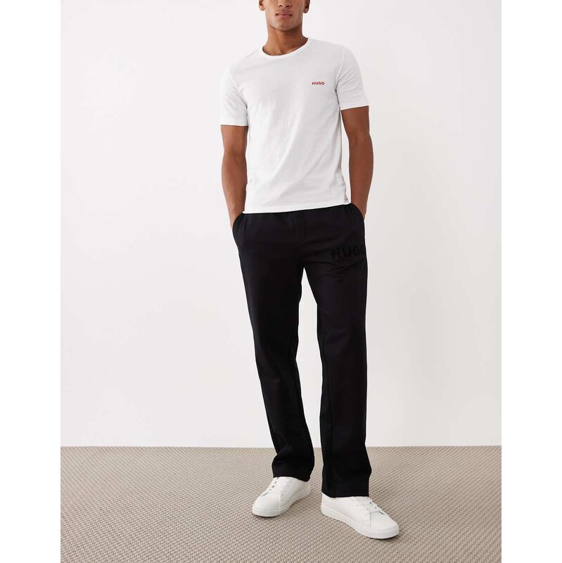 HUGO Red dumrulo tonal logo joggers in black