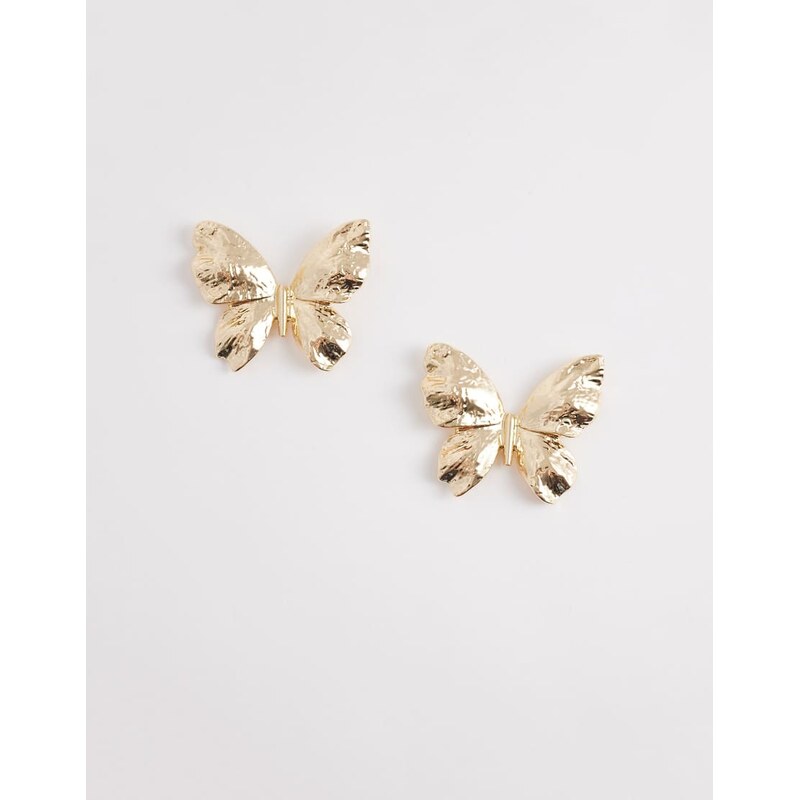 ALDO luanne butter-fly hammered earring with in gold