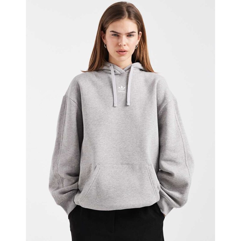 adidas Originals essentials oversized hoodie in grey