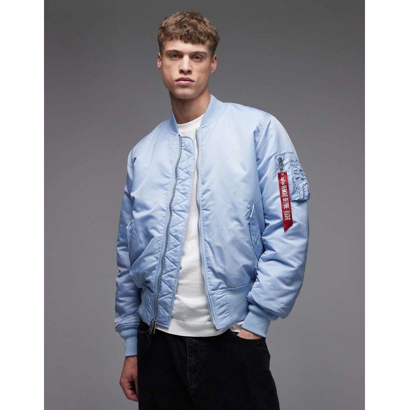 Alpha Industries bomber jacket in light blue 114569487