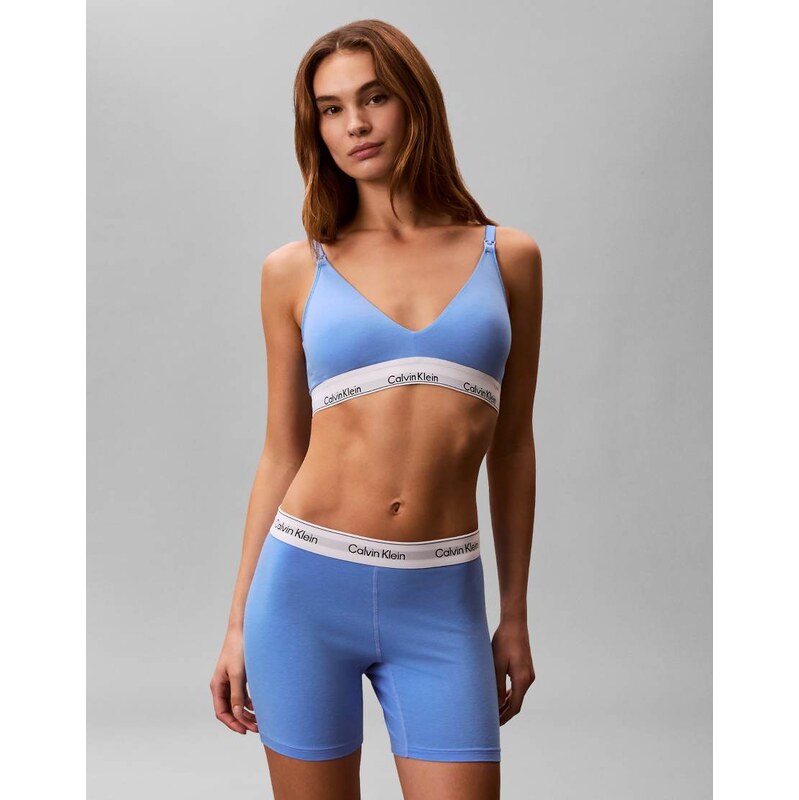 Calvin Klein Icon Cotton Modal lightly lined maternity bra in blue 114569502