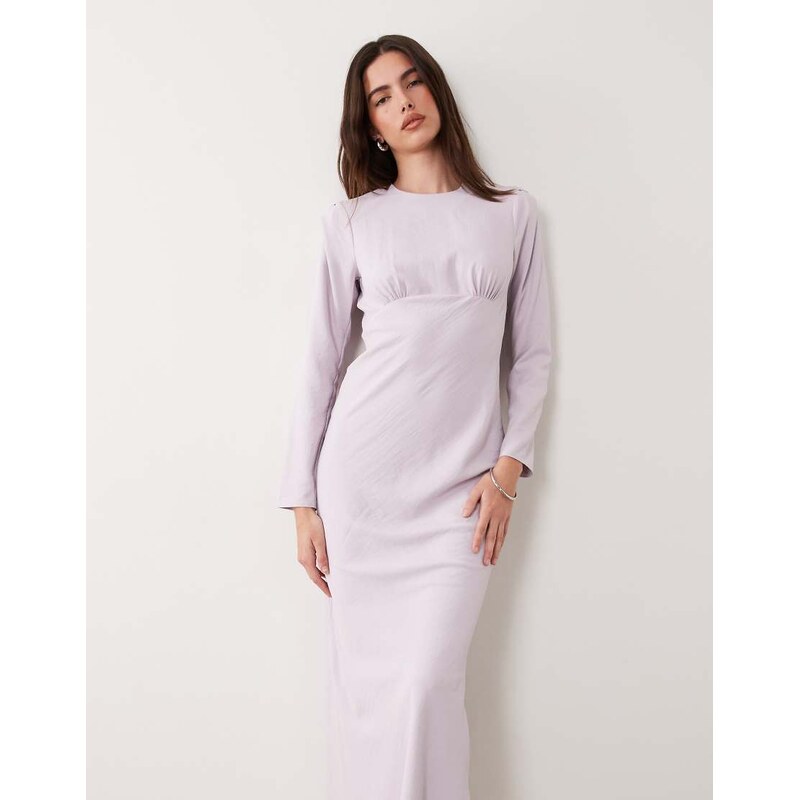 ASOS DESIGN bias bust detail maxi dress in lilac-Purple