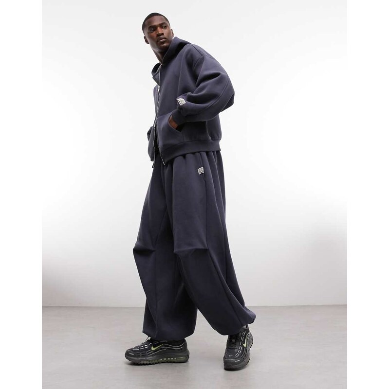 COLLUSION XL baggy jogger in navy