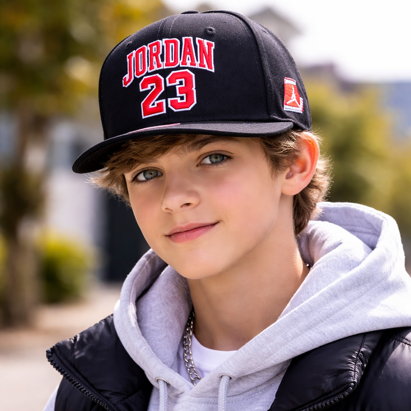 Jordan jersey flatbrim cap BLACK