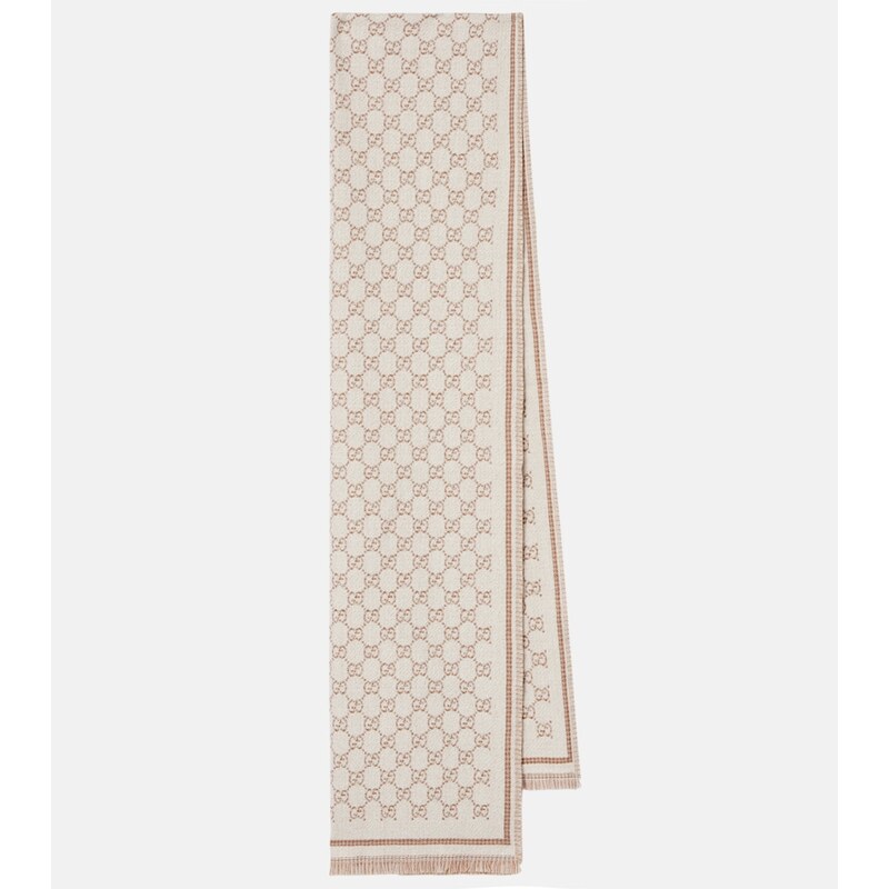 Gucci GG wool-blend jacquard scarf
