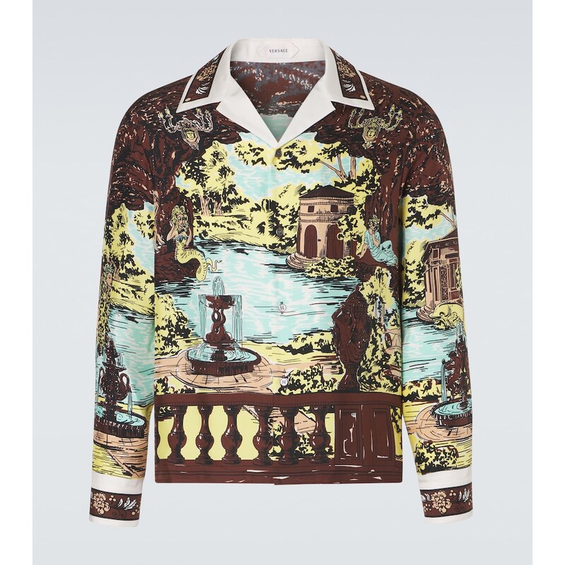 Versace Printed silk shirt
