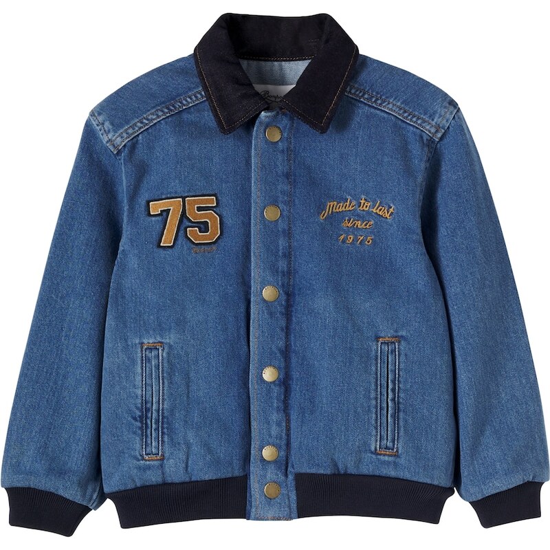 Bonpoint Luken patch-appliquÃ denim bomber jacket