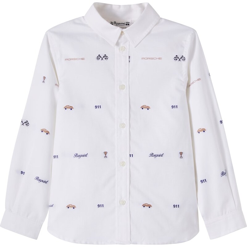 Bonpoint x Porsche Daho cotton jacquard shirt