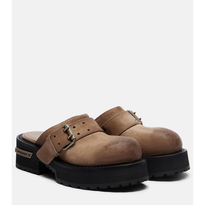 Balenciaga Venom leather mules
