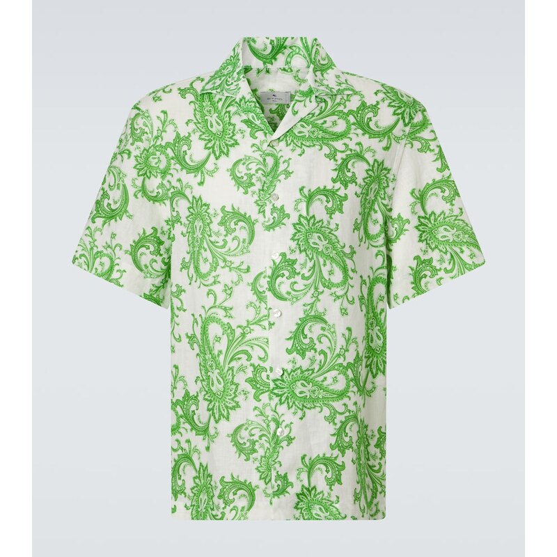 Etro Paisley linen shirt