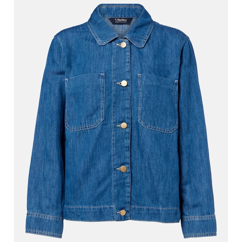 S Max Mara Galante cotton and linen denim jacket