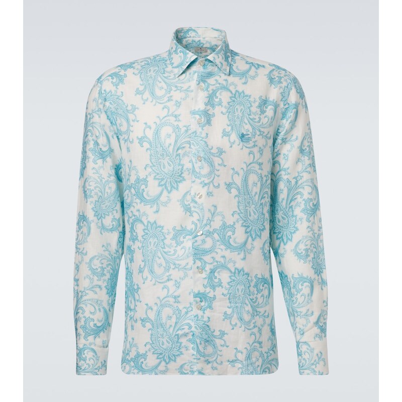 Etro Paisley linen shirt