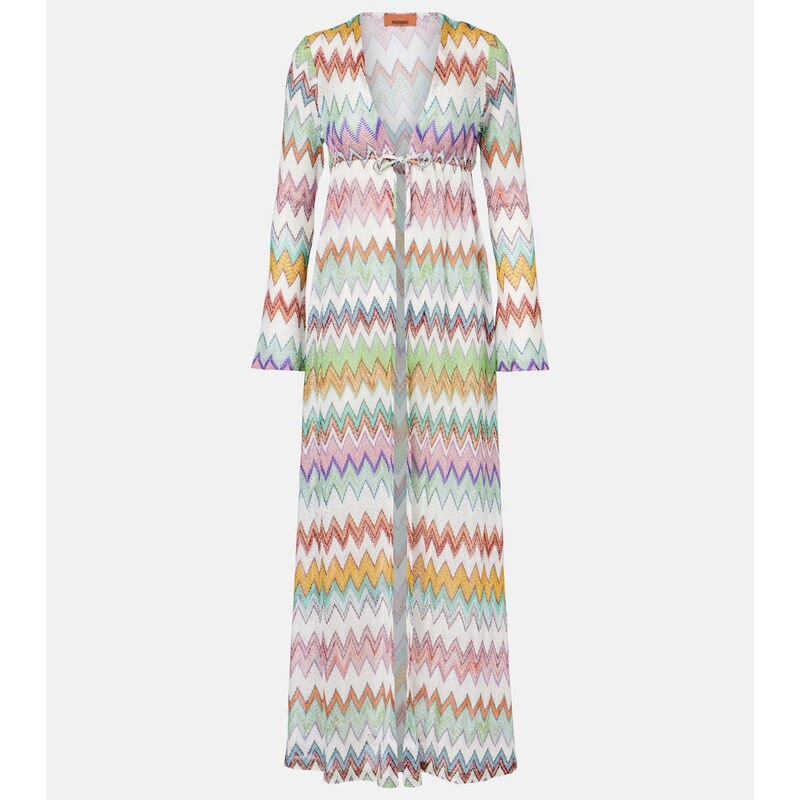 Missoni Zigzag lamÃ beach cover-up