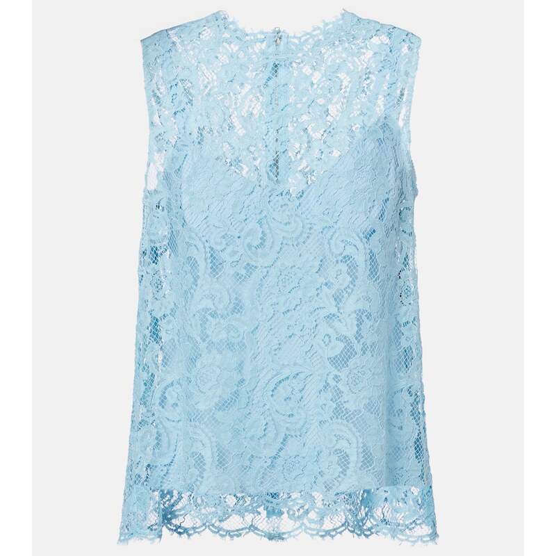 Dolce&Gabbana Lace top ve fialové barvě