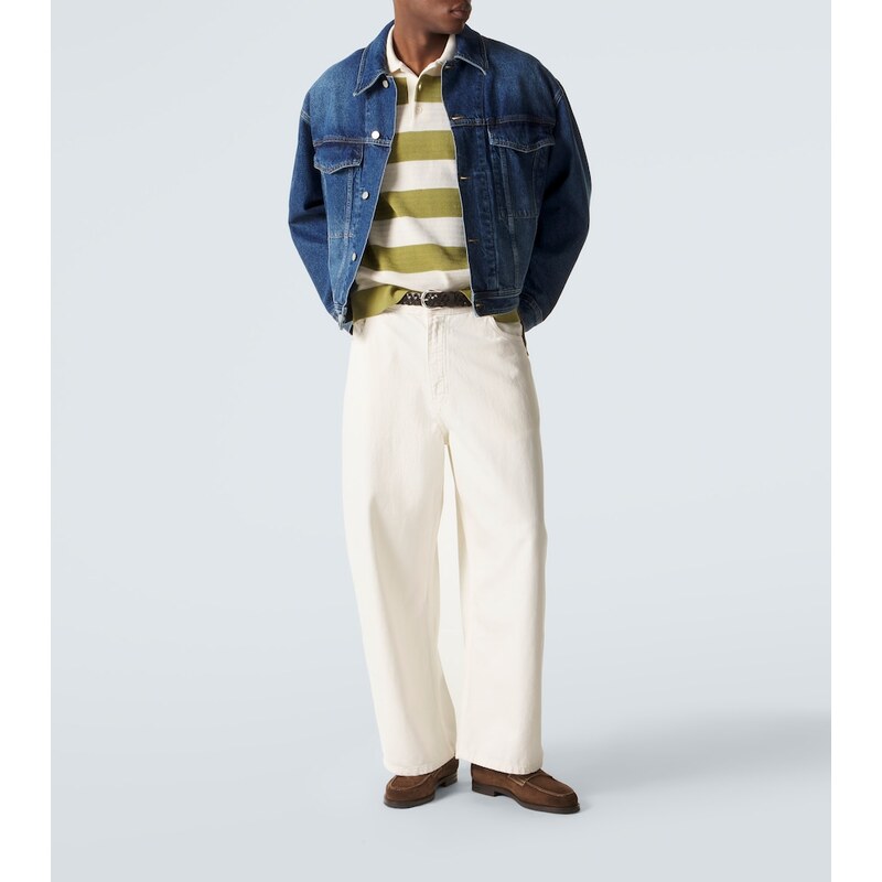 Ami Paris Ami De CÅur striped cotton polo shirt
