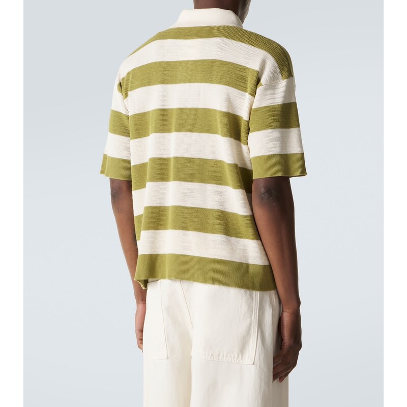 Ami Paris Ami De CÅur striped cotton polo shirt