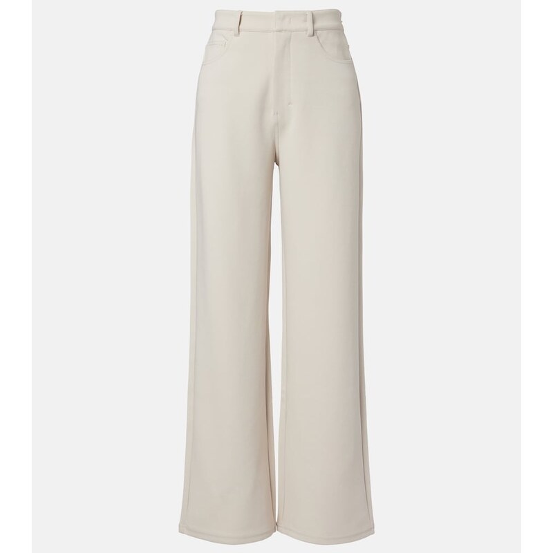 S Max Mara Brioso cotton-blend wide-leg pants