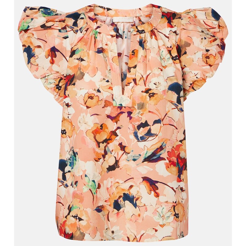 Ulla Johnson Floral cotton top