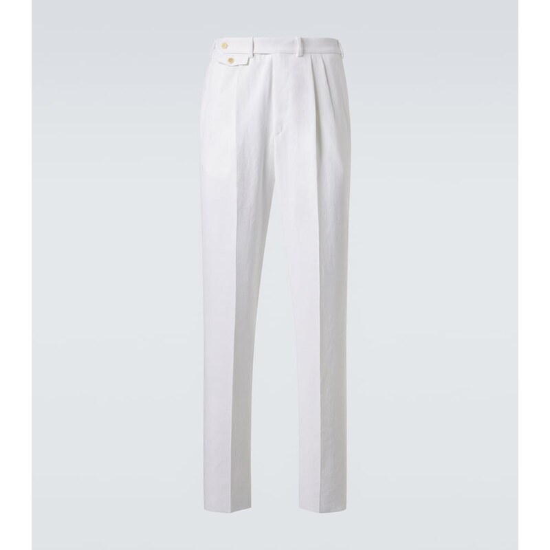 Dunhill Linen tapered pants
