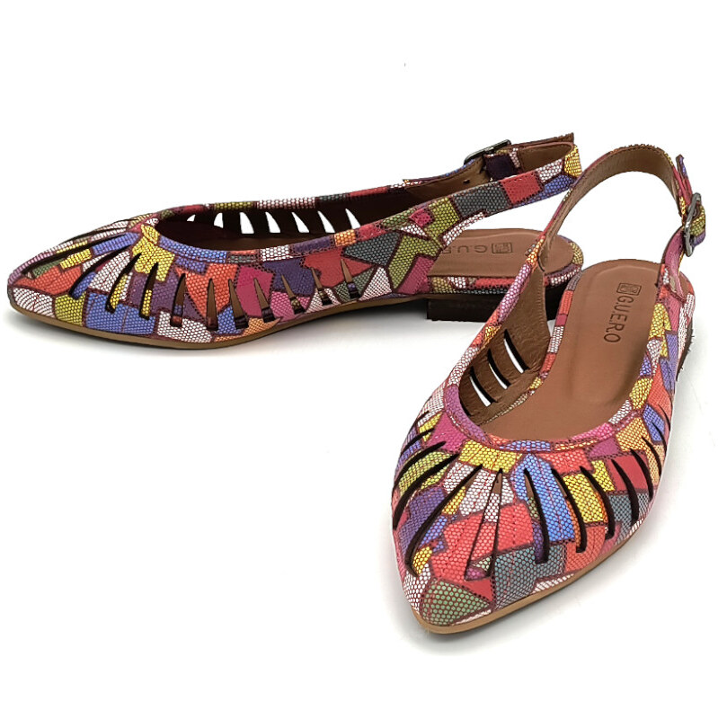IBERIUS Dámské kožené sandály Guero P291-611 40 multicolor 114572817