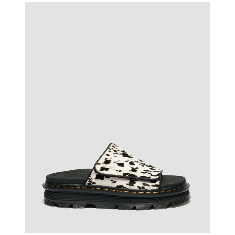 Dr Martens ZebZag hair on slide in black dalmatian print 115136205