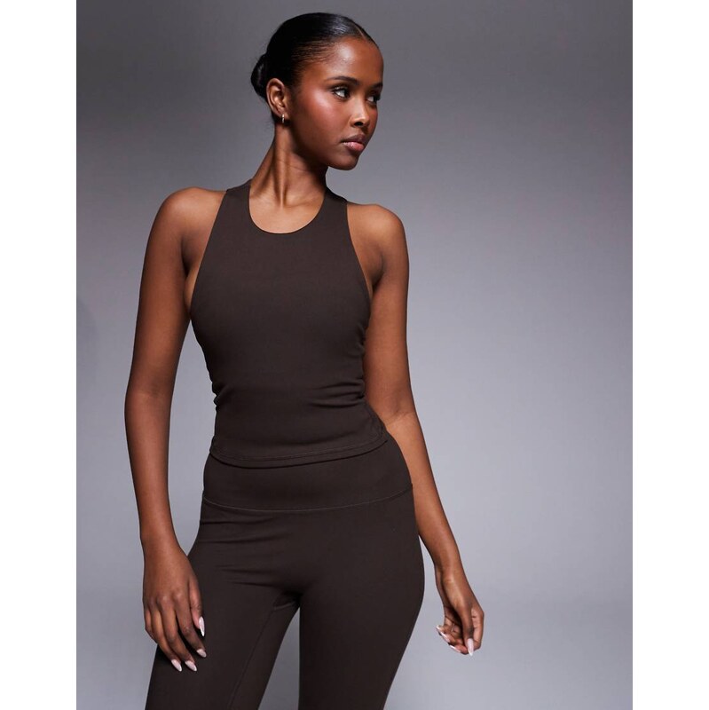 4505 Icon soft touch racer back vest with inner bra and removable 115516188
