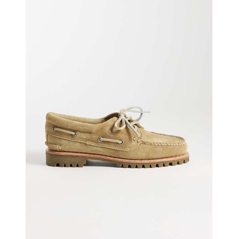 Timberland Heritage noreen boat shoes in medium beige suede