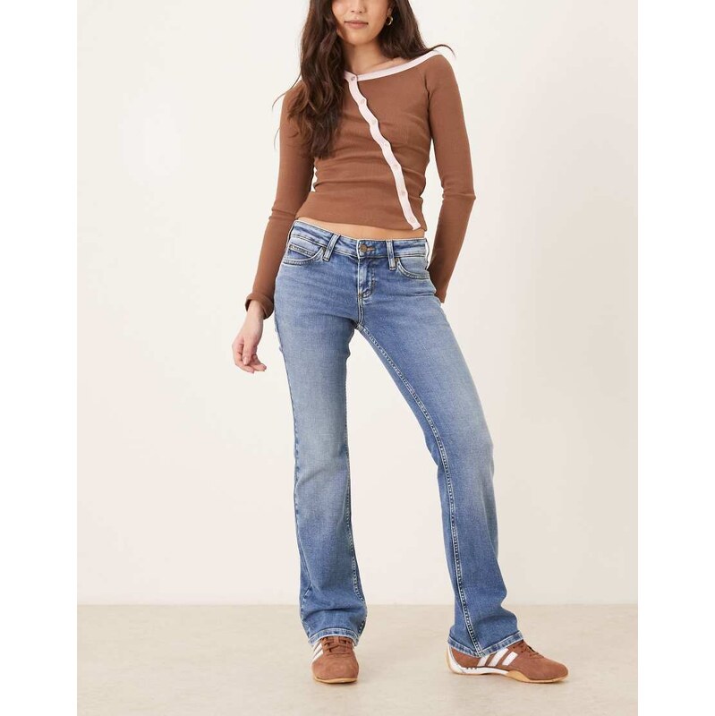 Lee Jessica bootcut jeans with back pockets in washed blue 114573278