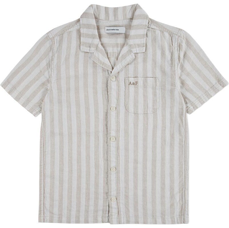 Abercrombie & Fitch Košile šedobéžová / světle šedá 114579927