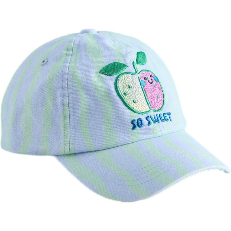 Next Klobouk Apple Placement světlemodrá / zelená / světle