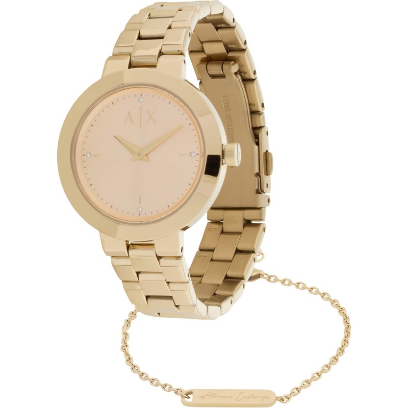 ARMANI EXCHANGE Analogové hodinky zlatá 114580410