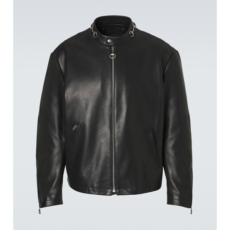 Gucci Horsebit leather jacket