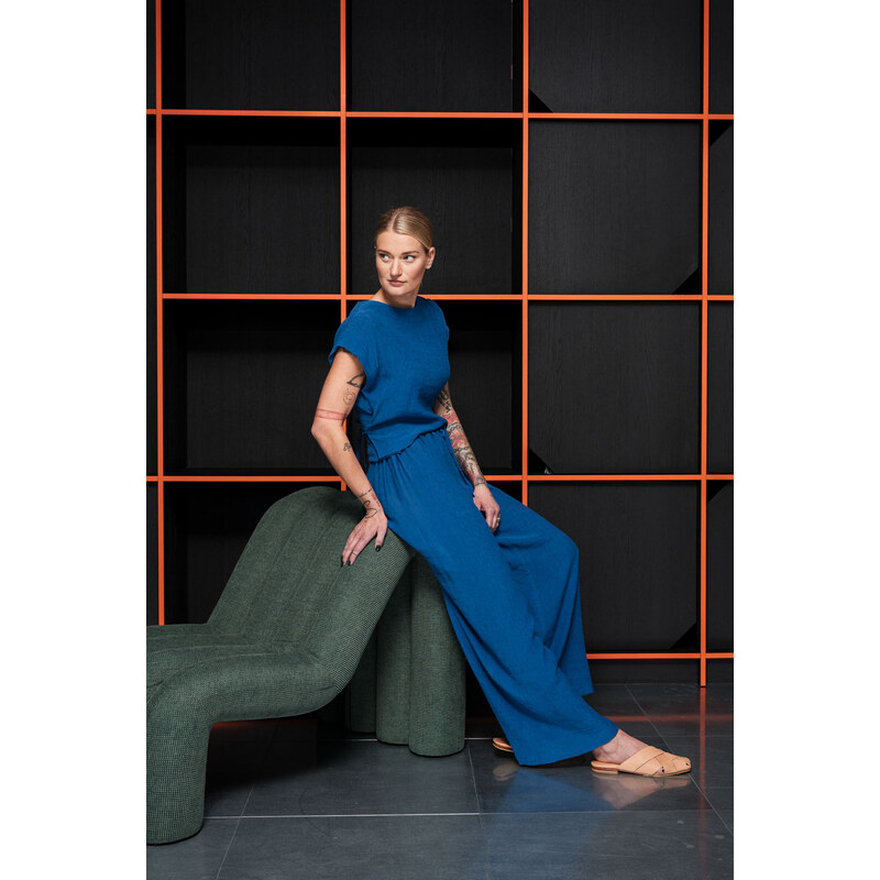 youngprimitive - Kalhoty a šortky Louise - electric blue