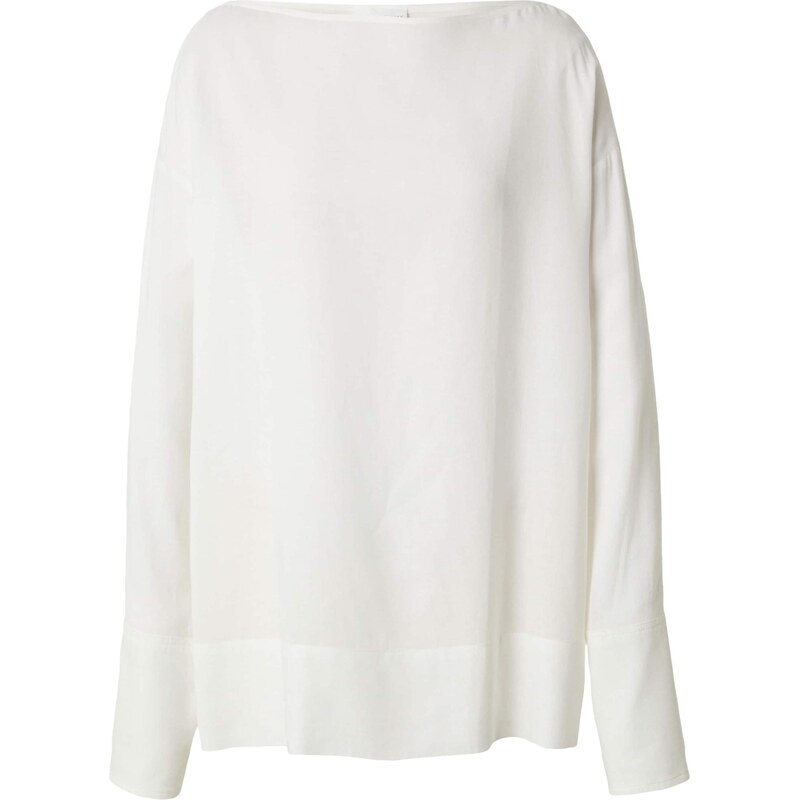 The Base Theory Halenka LINEN BLOUSE bílá 114581103