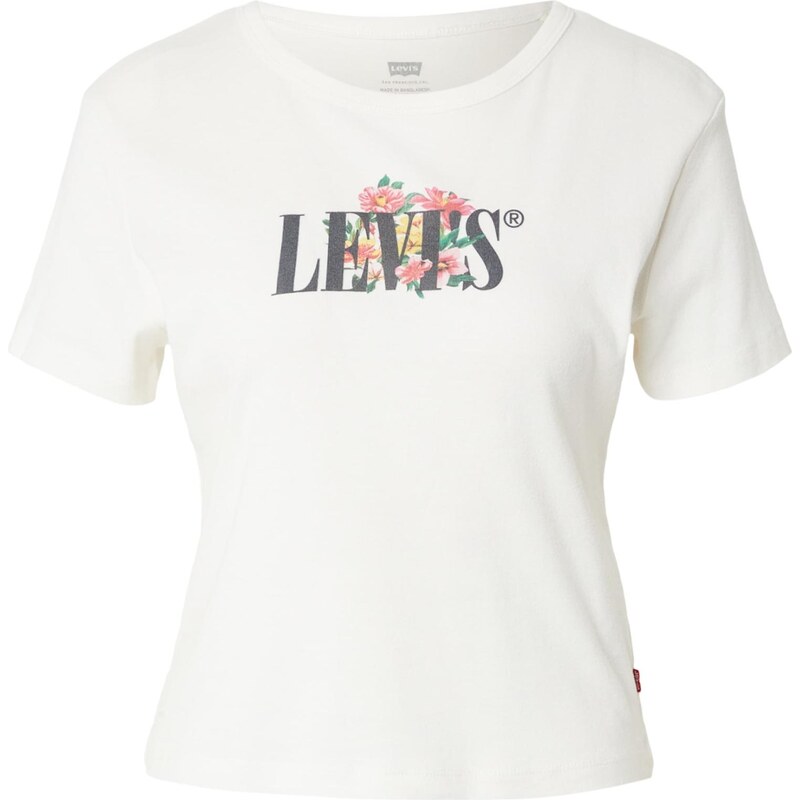 LEVIS  Tričko RICKIE tmavě zelená / červená / černá / bílá