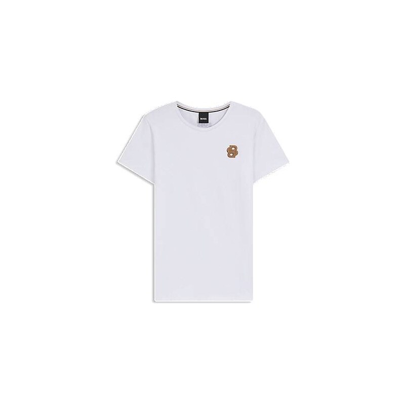 BOSS Equestrian stretch-cotton T-shirt with Double B monogram 114704888
