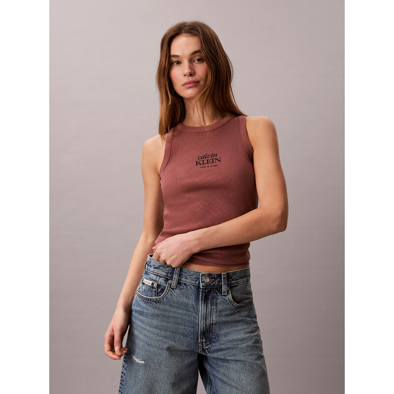 Calvin Klein dámské hnědé tílko