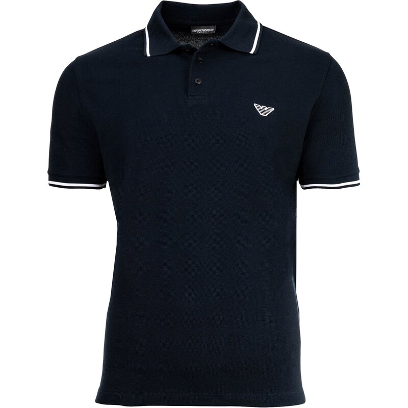 Emporio Armani Tričko noční modrá / bílá